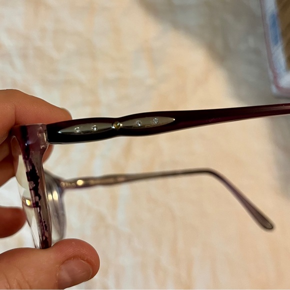 COTE D’AZUR Eyeglasses Frames Purple Violet New - Picture 8 of 11